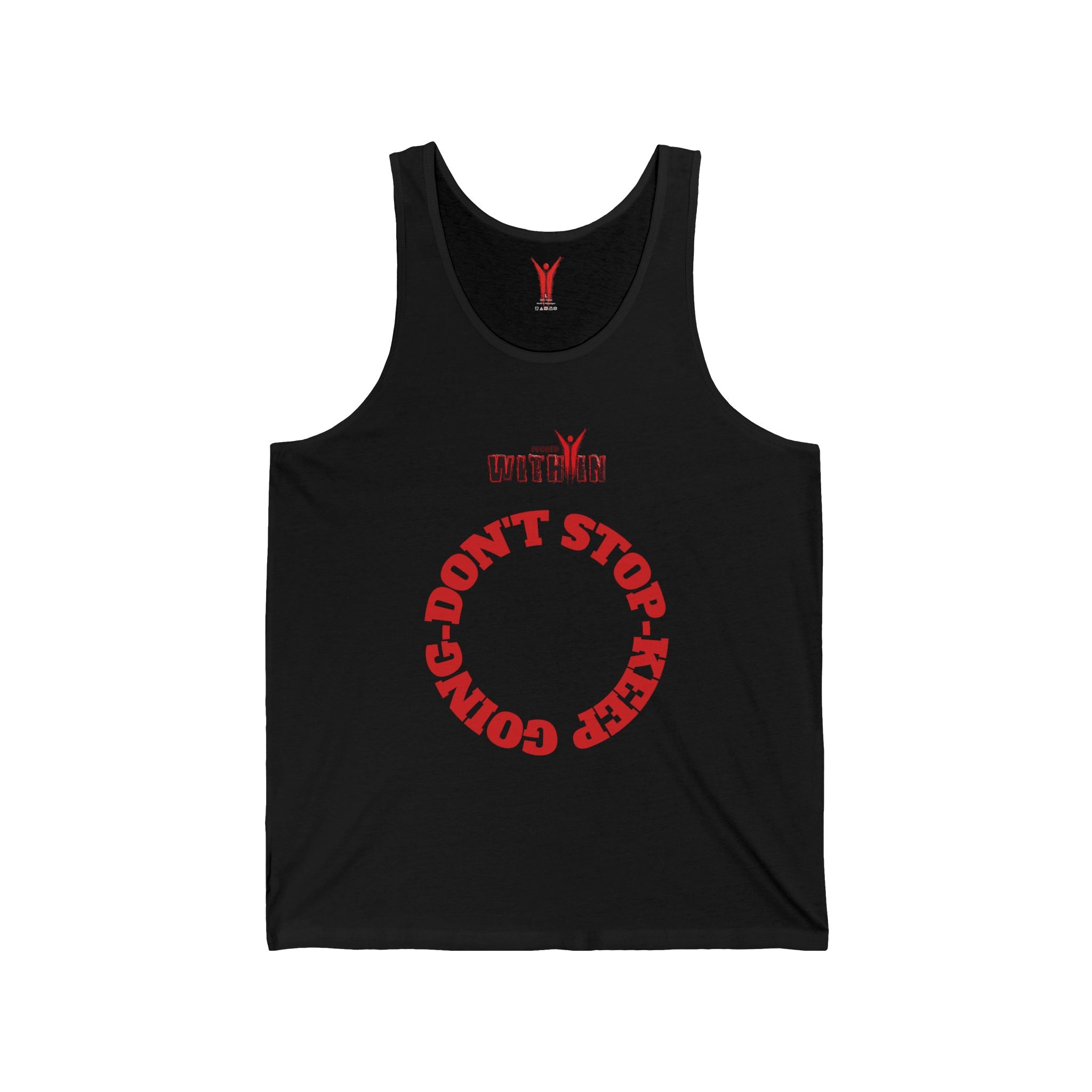 Don't Stop Keep Going Tank Top — Motivational Fitness Jersey Tank