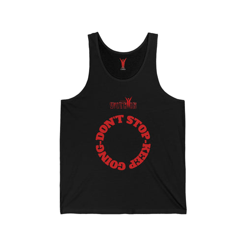 Don't Stop Keep Going Tank Top — Motivational Fitness Jersey Tank